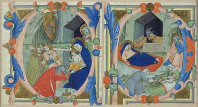 The Adoration of the Magi, in the initial 